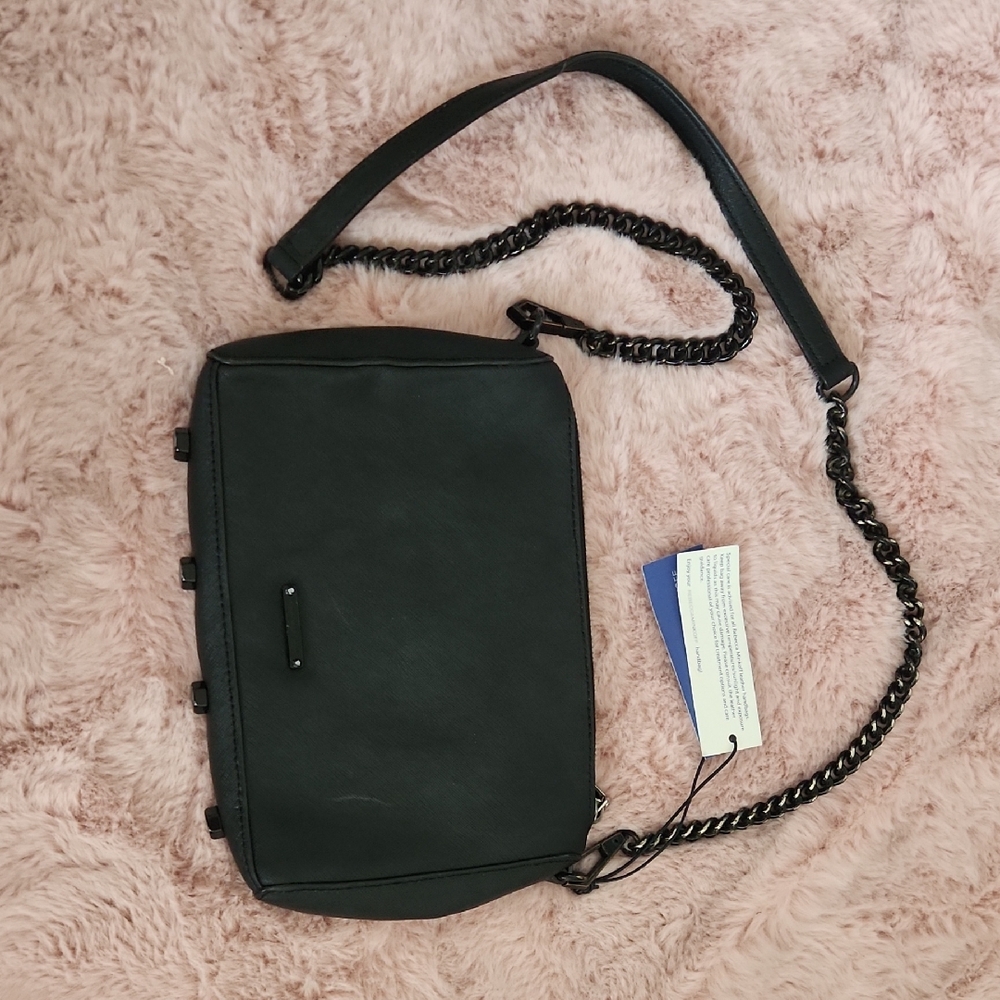 Rebecca Minkoff Black Messenger Bag with Chain Strap